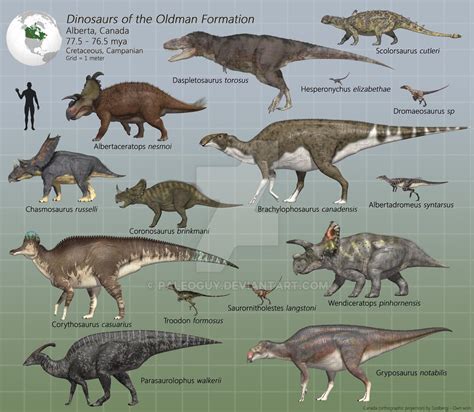 what dinosaurs lived in alberta.